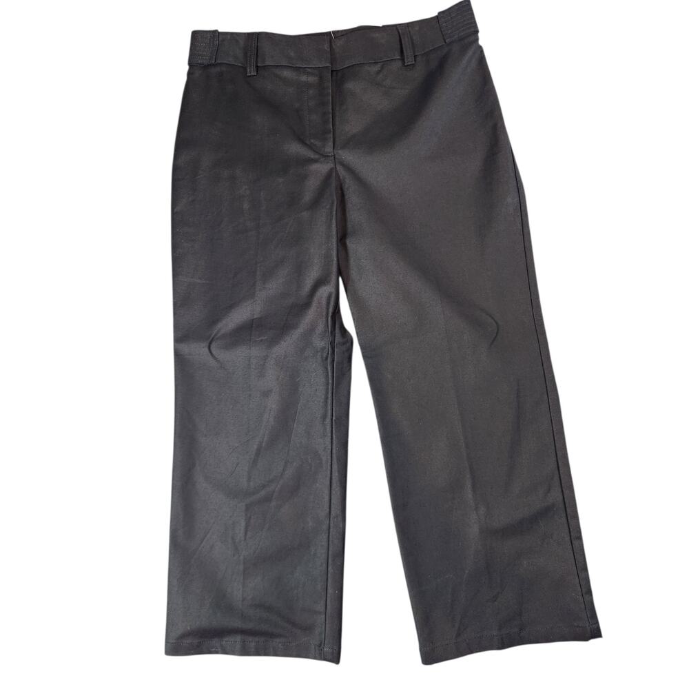 Ann Taylor NWOT womens sz 6 cropped black ankle trouser pants career‎ business